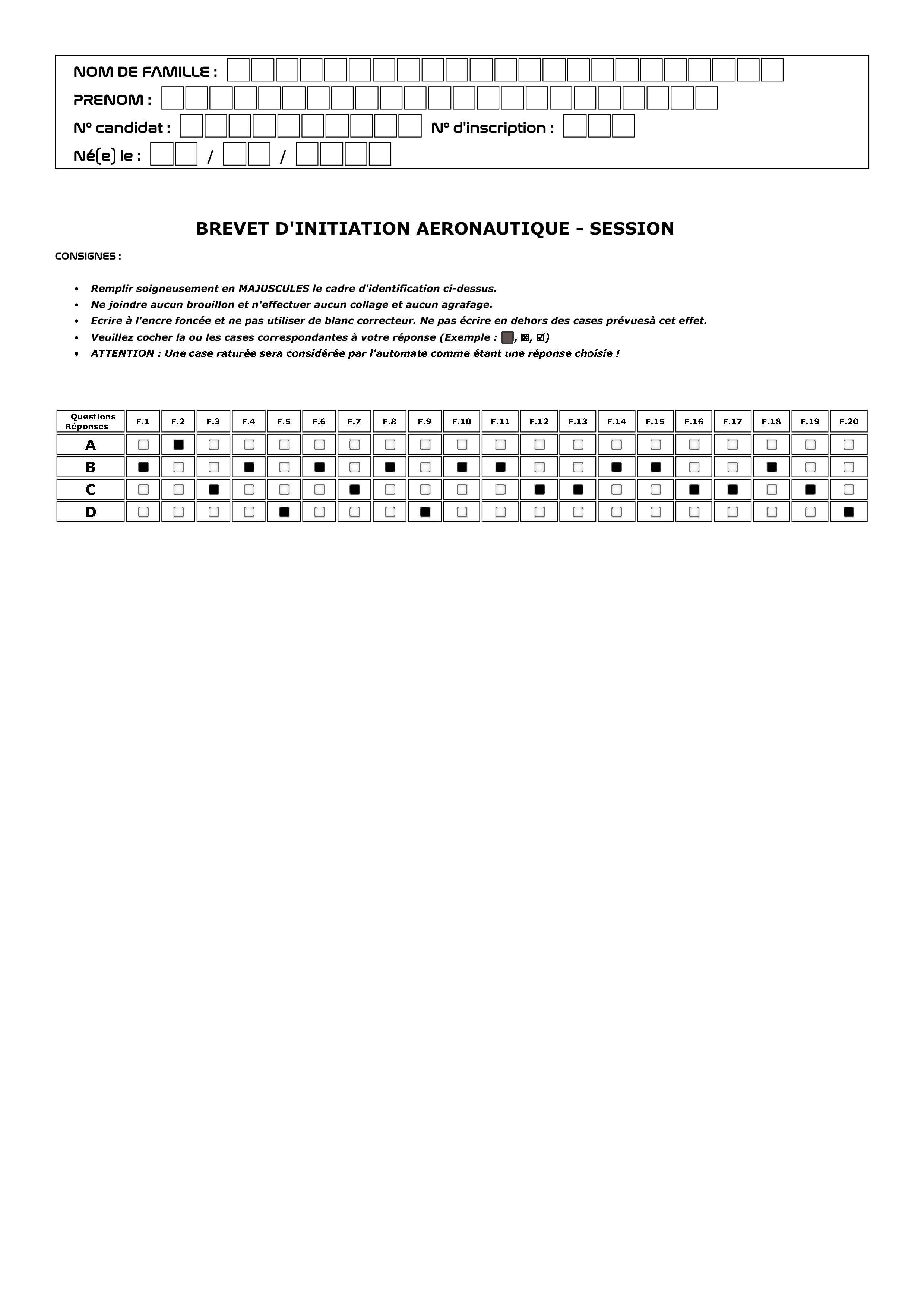Correction BIA 2026 épreuve facultative
